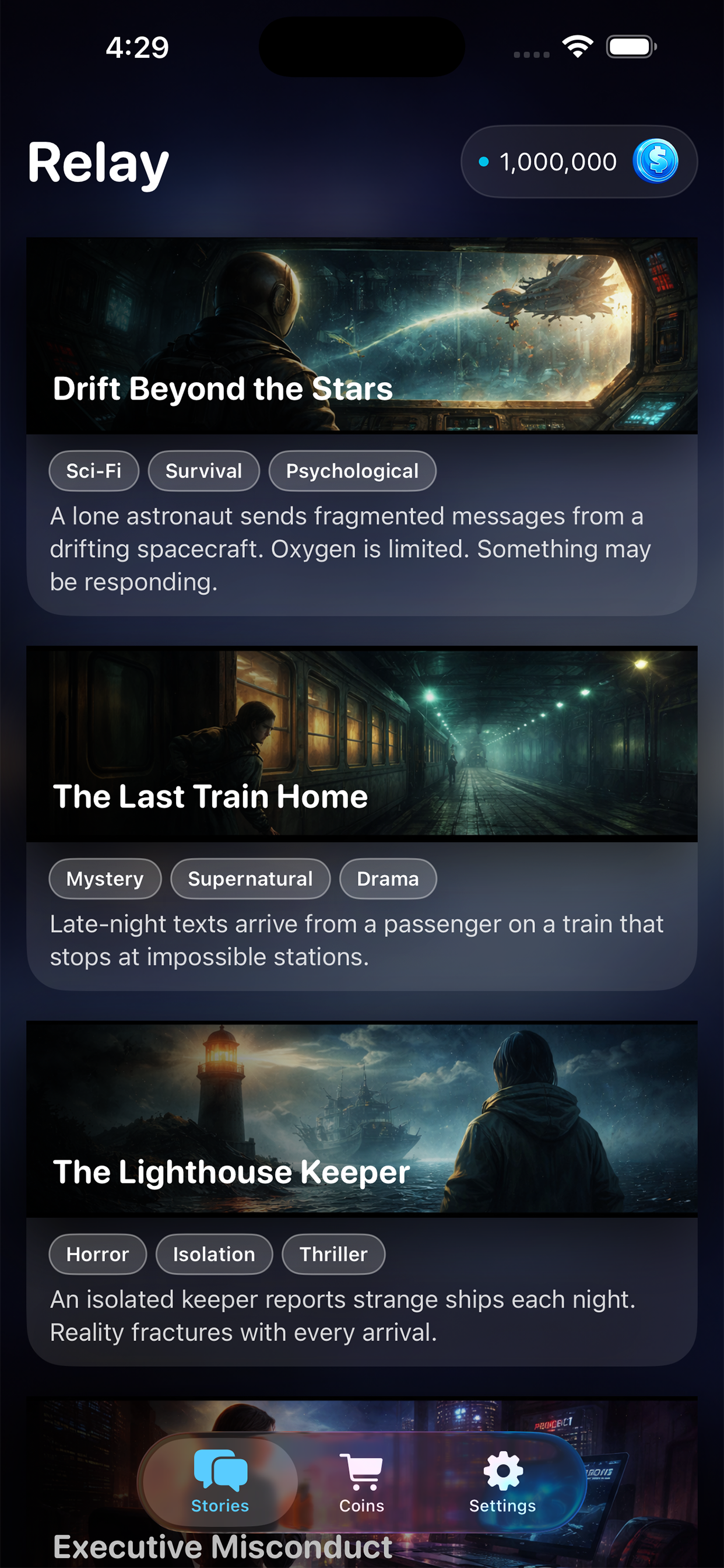 Relay App Screenshot